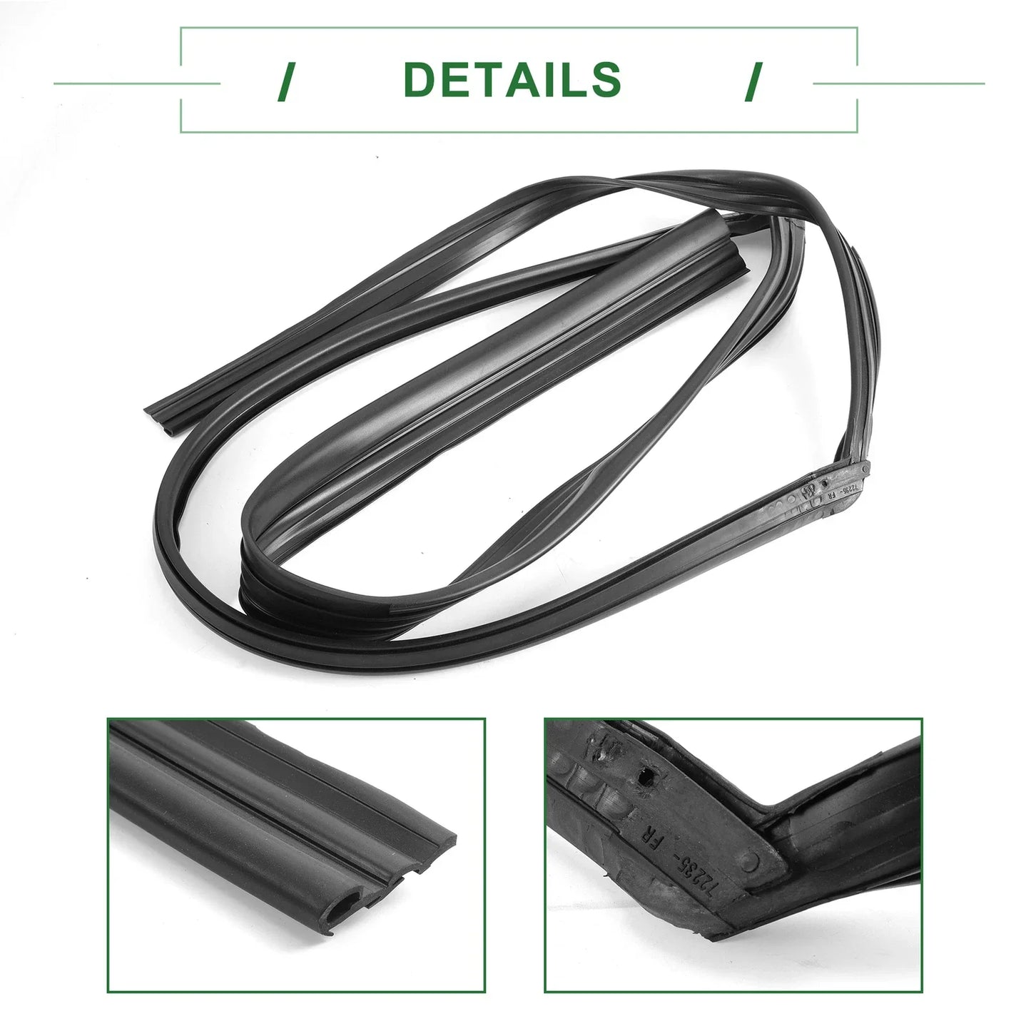 Front Right Door Window Seal Strip for Honda Accord ( Specified)