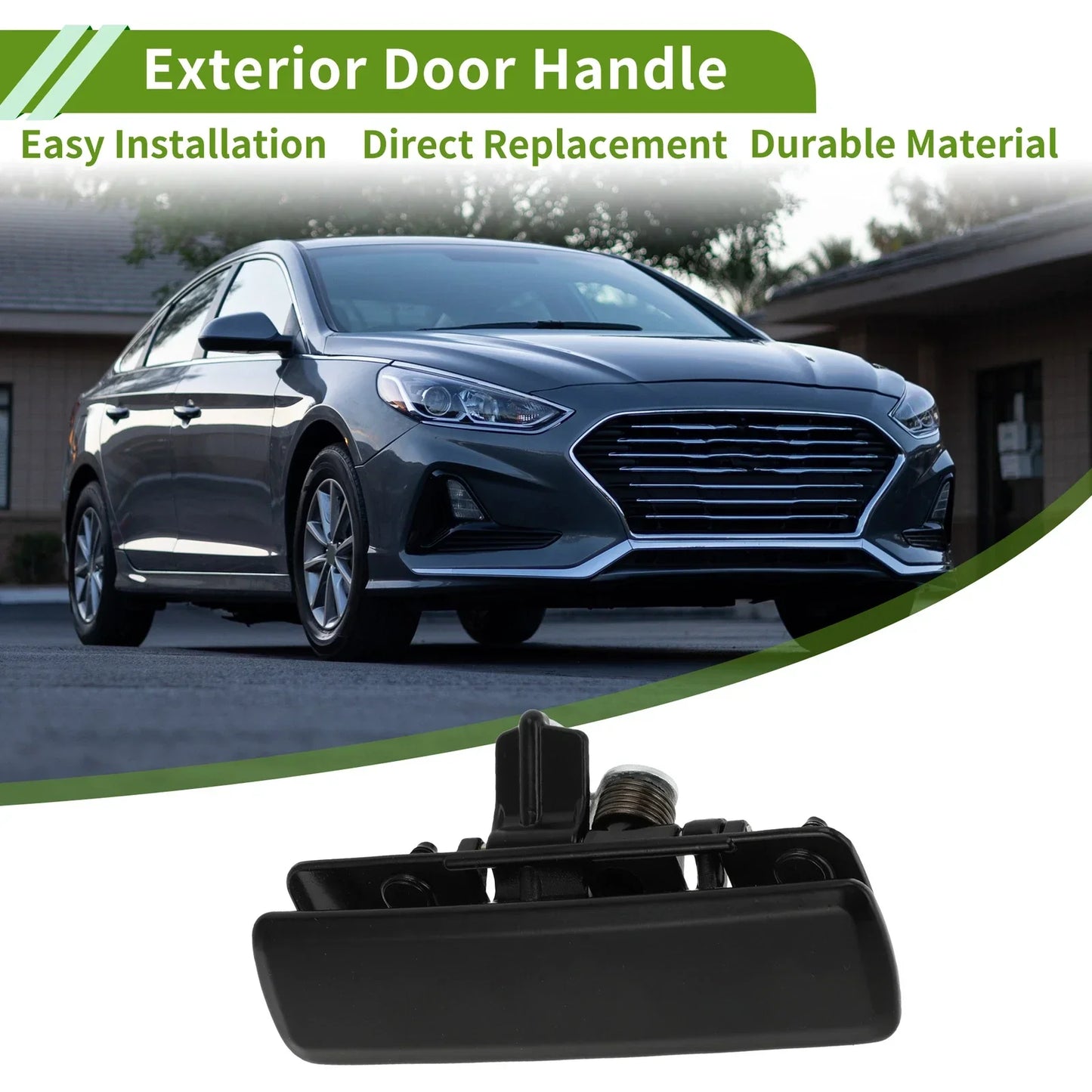 Black Front Left Exterior Door Handle for Chevrolet Astro (1992-2005) 1 x ABS
