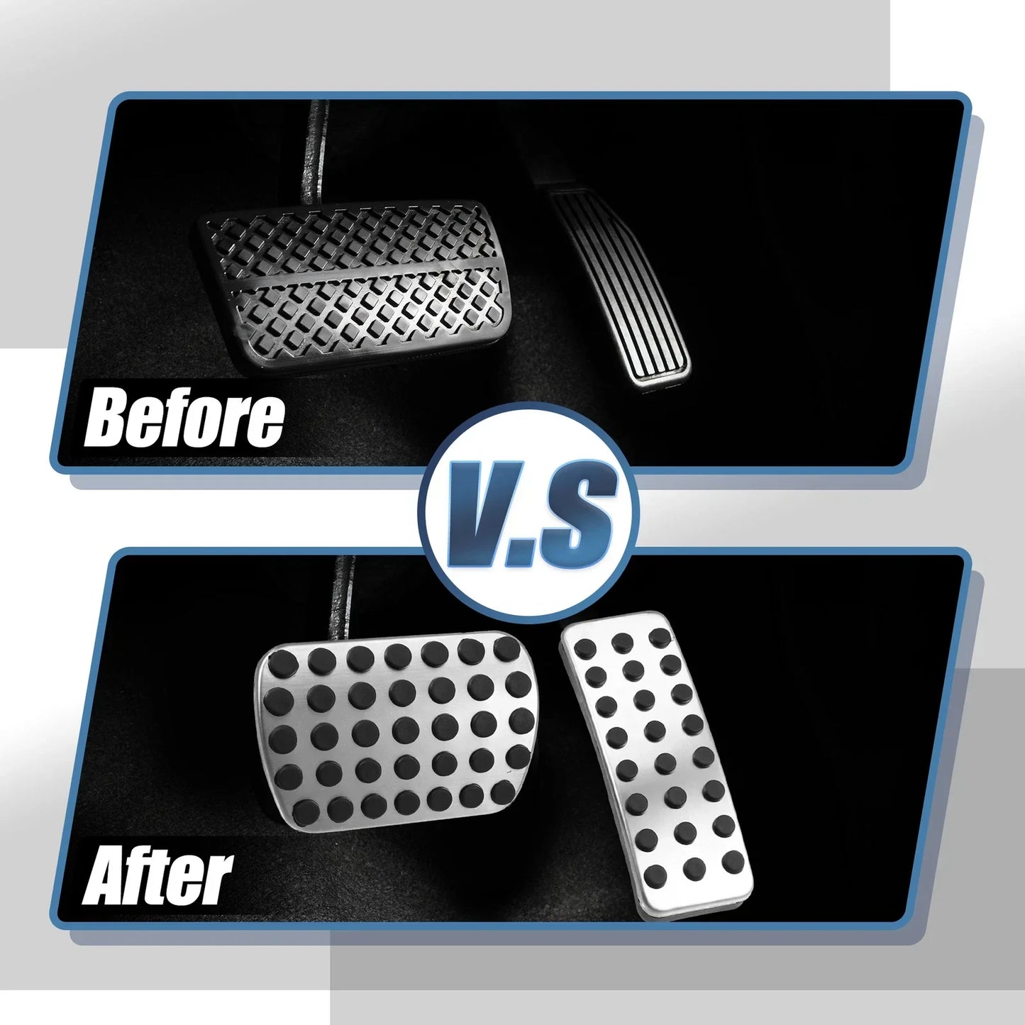 4pcs Brake Gas Accelerator Pedal Covers for Mercedes Benz CLA GLB (2014-2023)