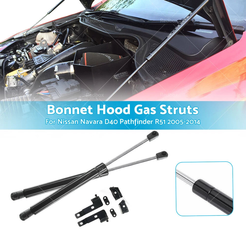 Gas Struts for Nissan Navara D40, Pathfinder R51 (2005-2014)