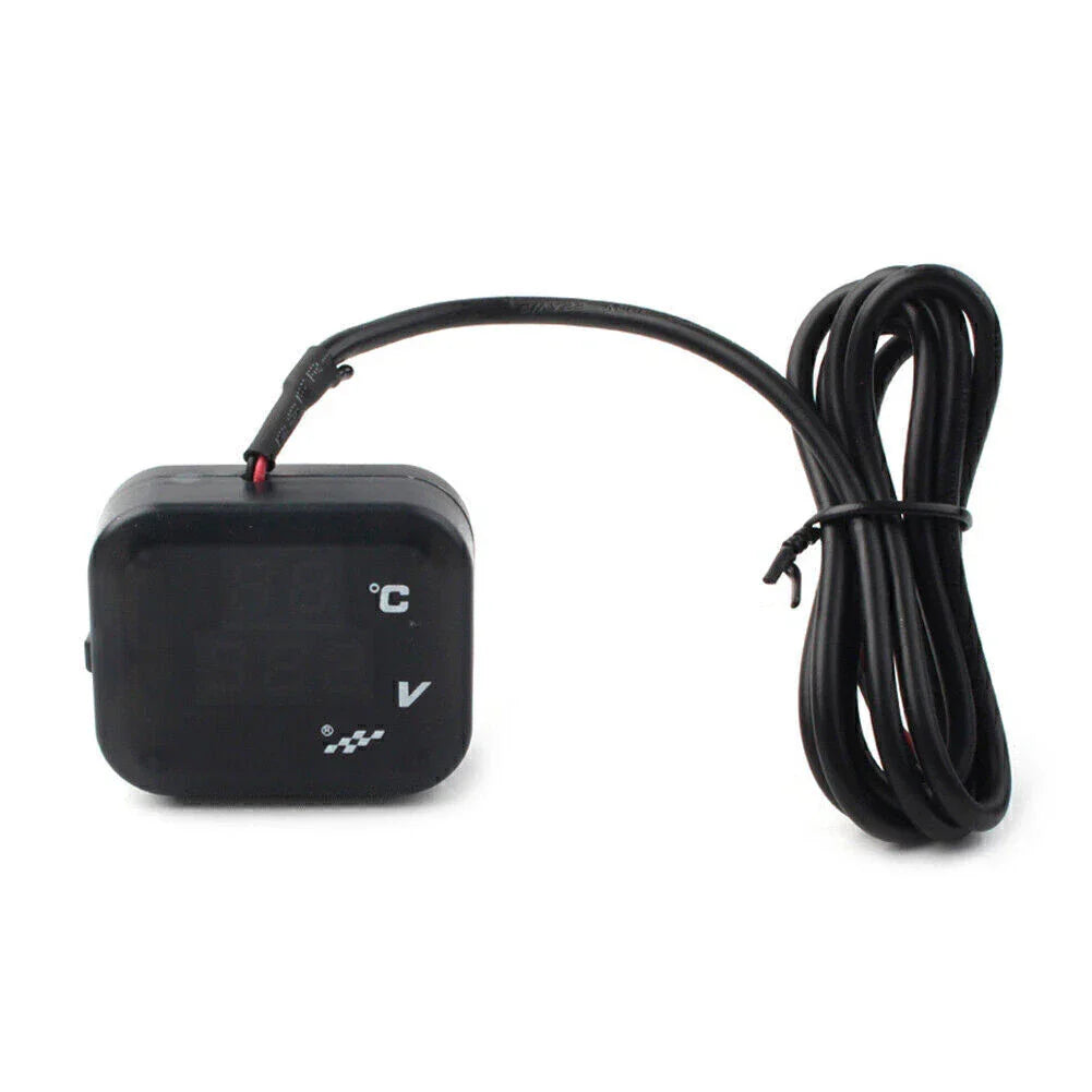 Air Temperature Gauge LED Voltmeter for Motorcycle (No Year Specified)