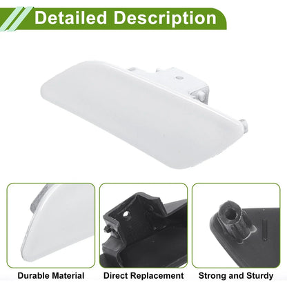 Left Washer Nozzle Cover for Porsche Panamera 2014-2016 (2 x White Caps)