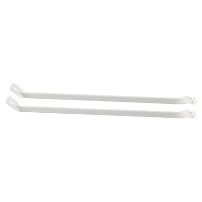 12-Inch White Metal Support Brackets for Closet Shelf
