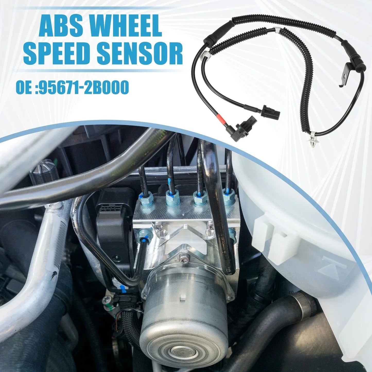 Front Right ABS Wheel Speed Sensor for Hyundai Santa Fe (2007-2009)