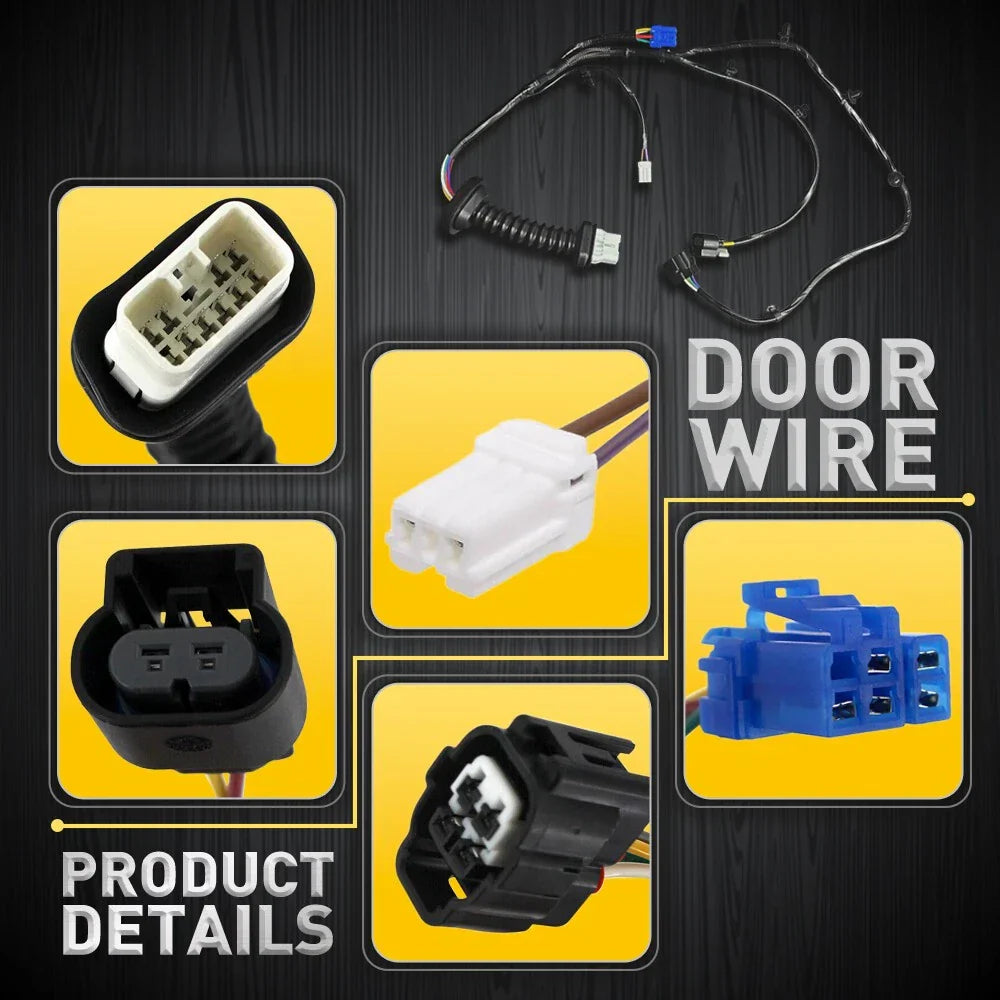 Rear Door Wiring Harness for Dodge Ram 1500 2500 3500 4500 5500 (2002-2023)