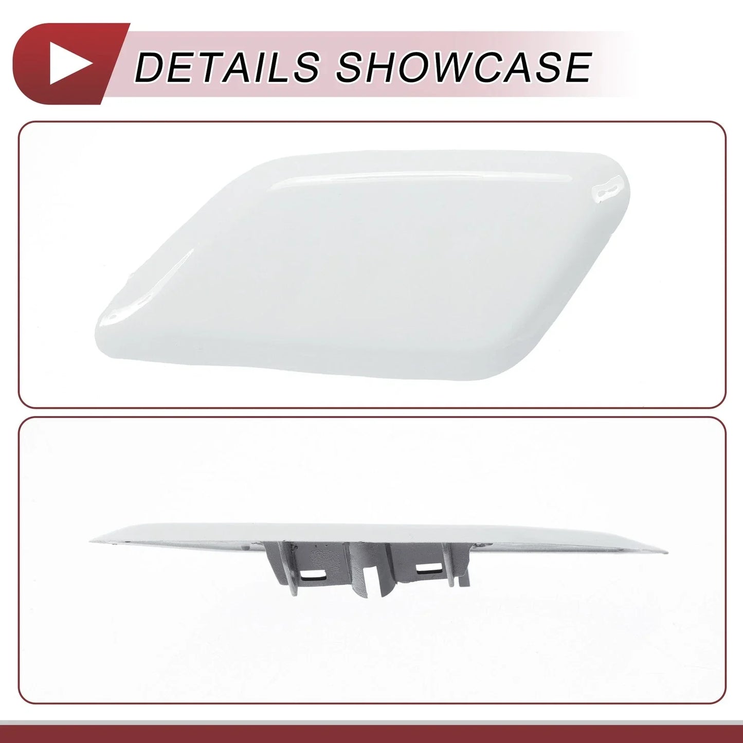 Front Left Washer Nozzle Cover for Honda Odyssey (2009-2014) - White 1 x Cap