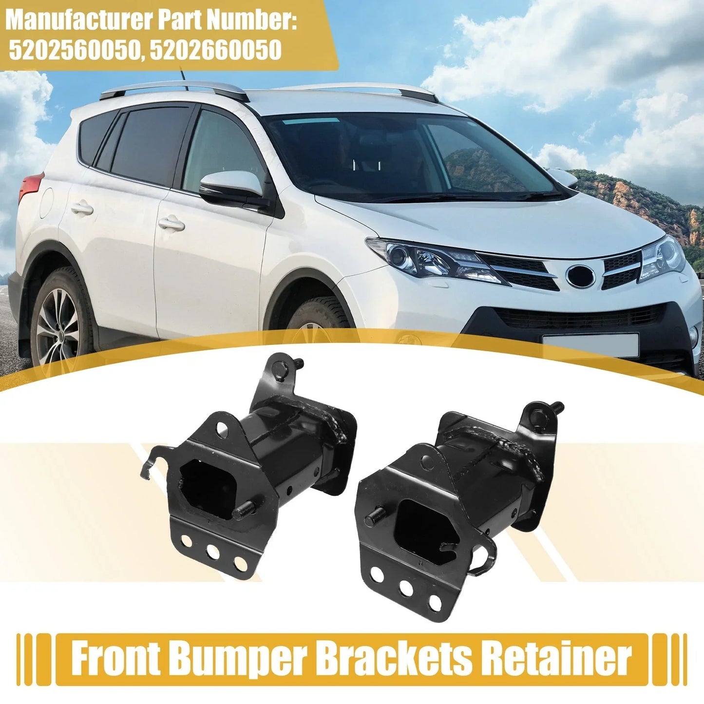 Front Left Right Bumper Bracket for Lexus GX460 (2010-2021)