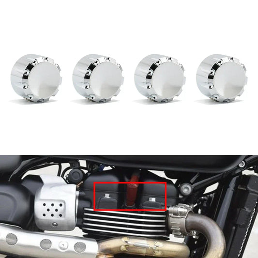 Billet Head Bolt Cover Caps for T120 Street Twin, Street Scrambler, Thruxton (2016-2023)