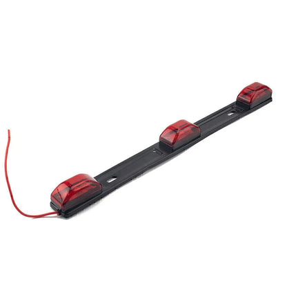 17" Red Bright LED ID Bar & 3 LED Marker Lights for Truck Trailer Bus