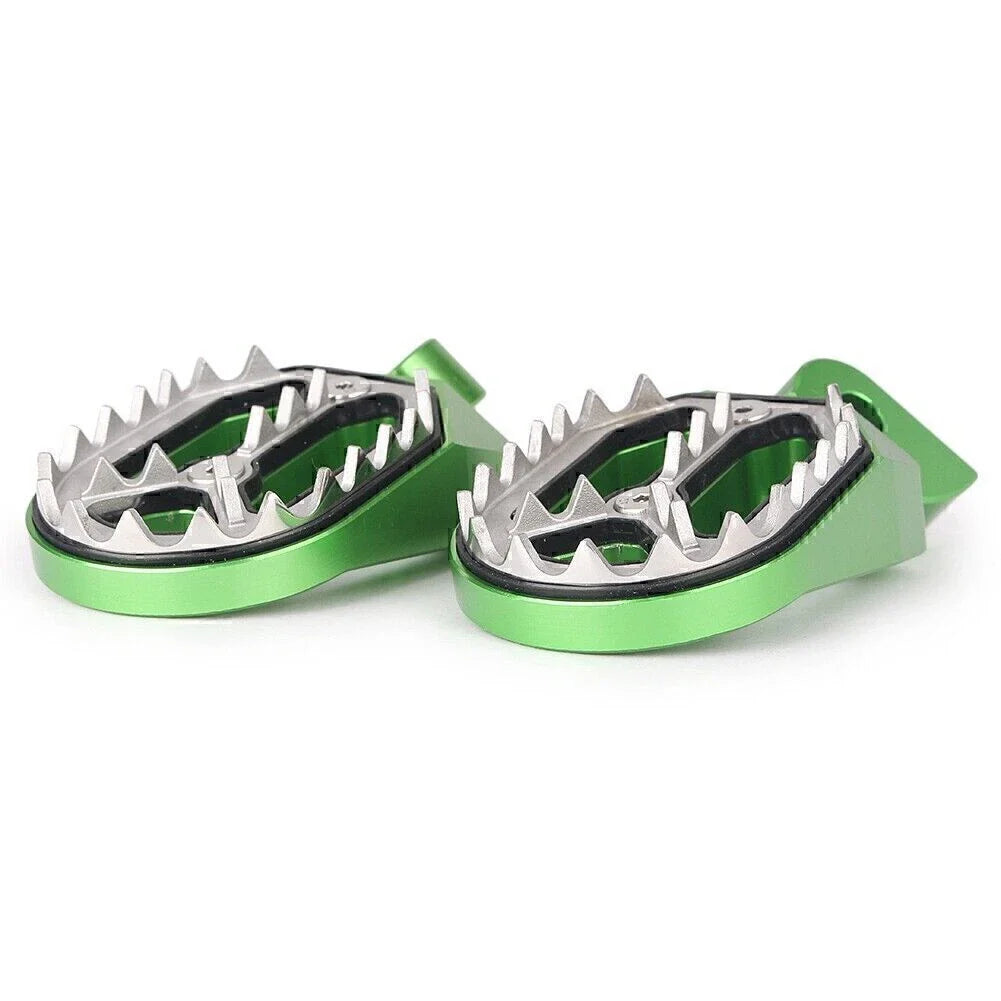 Shark Teeth Dirt Bike Foot Pegs for YAMAHA YZ85 YZ125 YZ250 YZ450F (1999-2015)