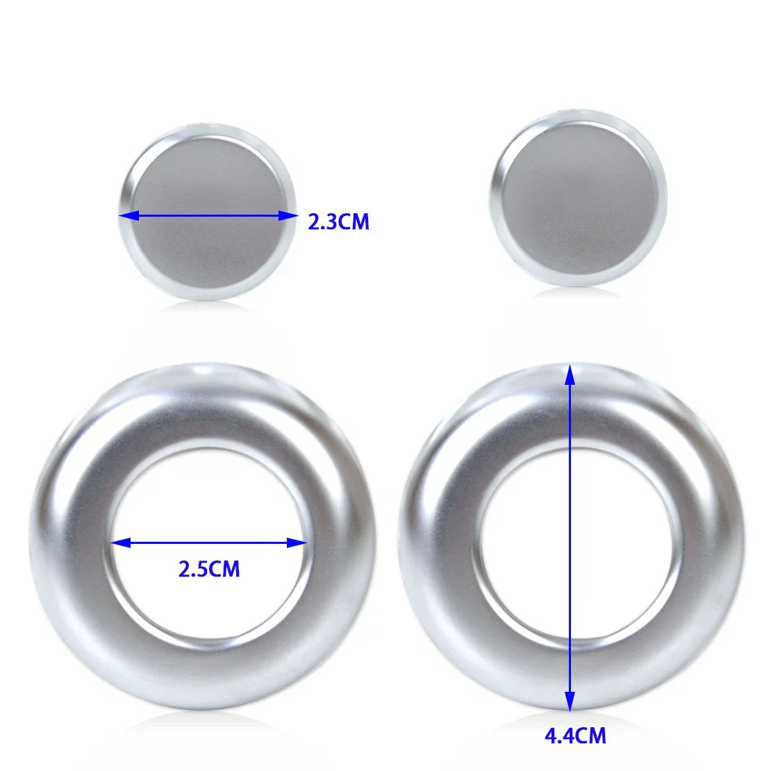 Chrome Headrest Button Cover Trim for BMW 3 4 F30 F31 F34 F36 (2012-2020)