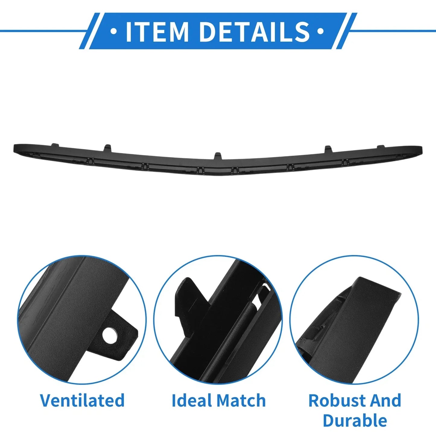 Front Lower Center Bumper Grille Trim for Mercedes-Benz S450 (2018-2023)