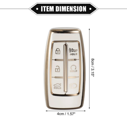 6 x Buttons Key Fob Cover TPU Remote Case for Hyundai ( Specified)