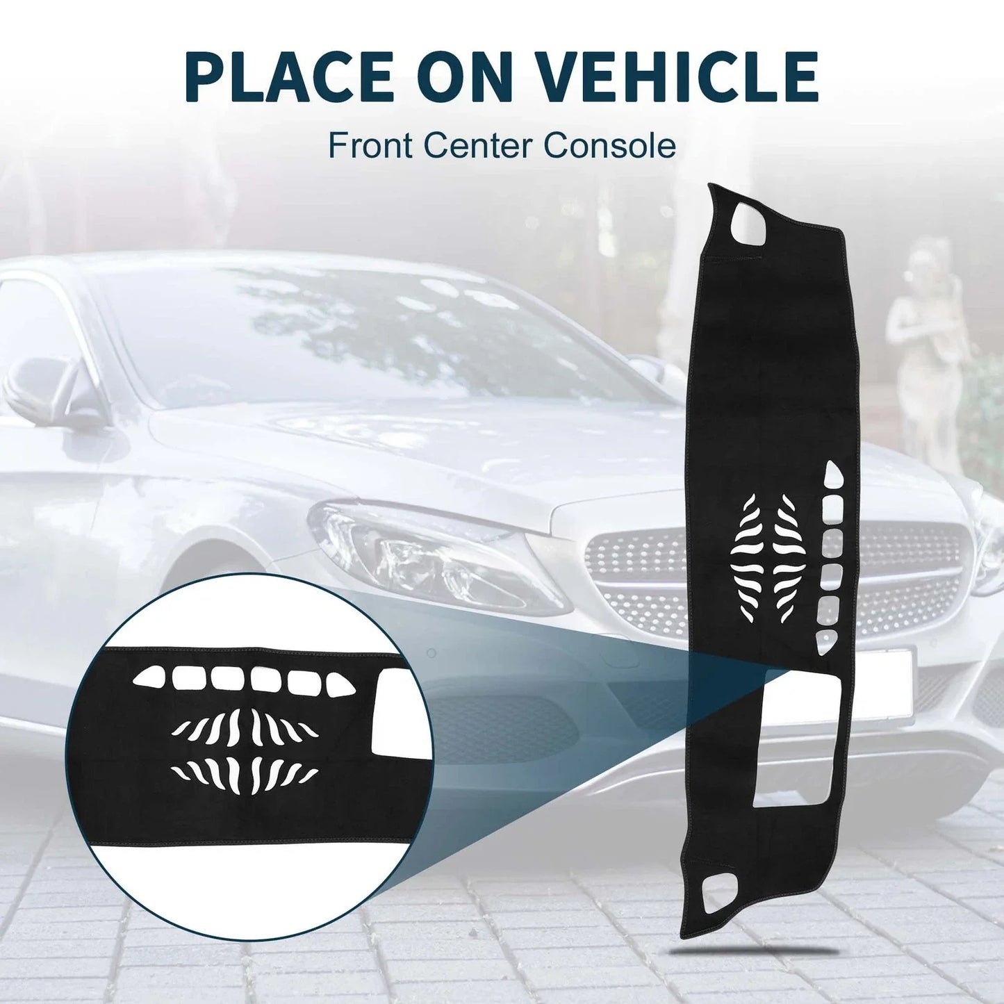 Dashboard Cover Mat for Mercedes-Benz GLB X247 Class (2020-2022) Black