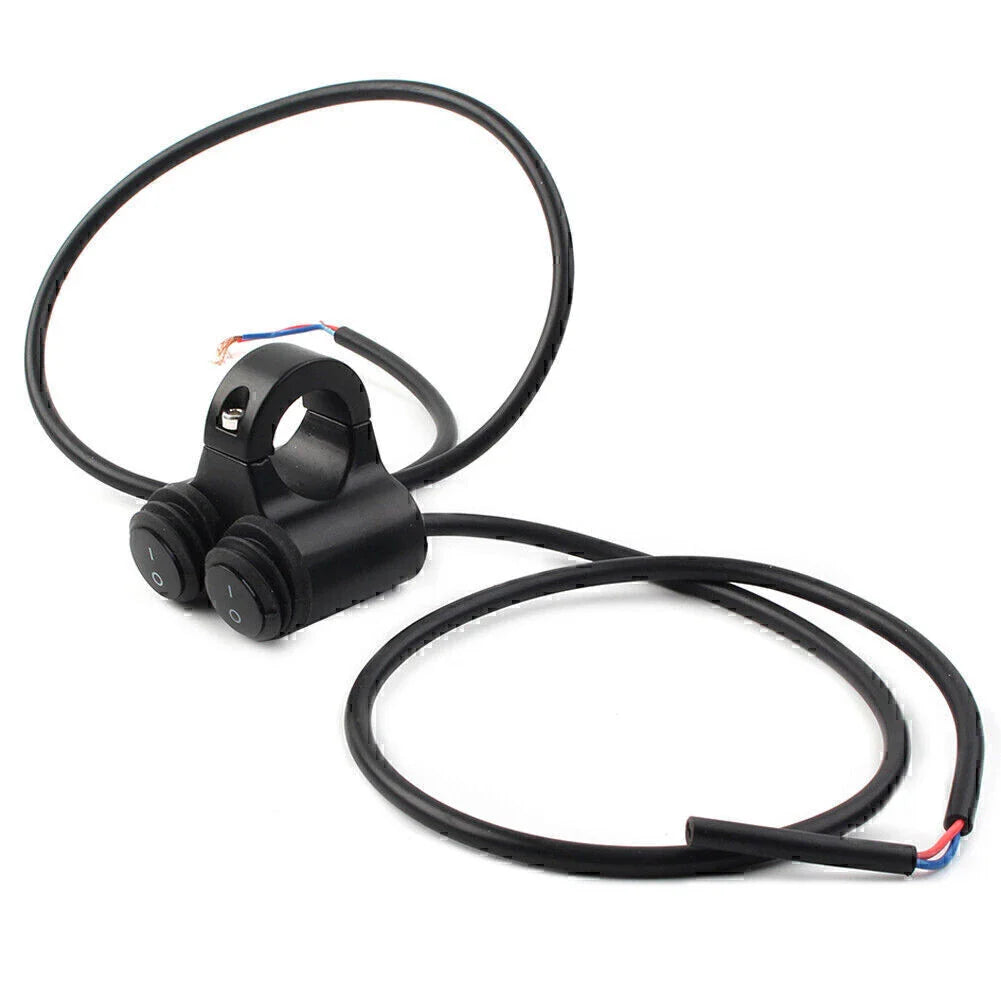 12V 7/8" Motorcycle Handlebar Fog Spot Light w/ Dual On Off Switch