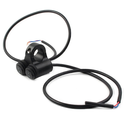 12V 7/8" Motorcycle Handlebar Fog Spot Light w/ Dual On Off Switch
