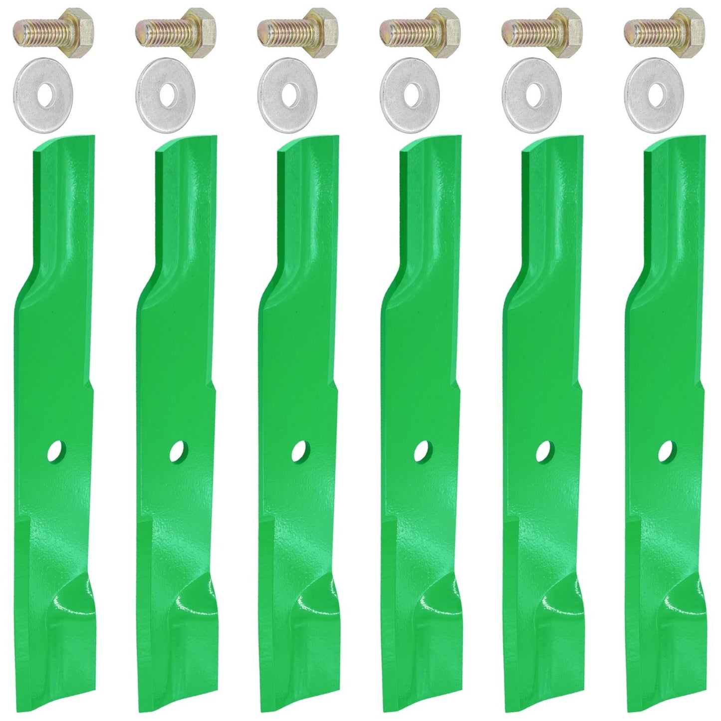 Deck Blades with Bolts Kit for Hustler Super Mini Z and FasTrak (44 inch)