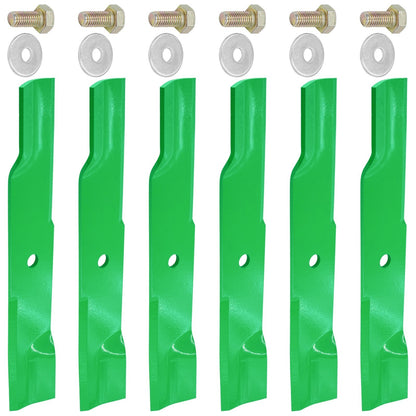 Deck Blades with Bolts Kit for Hustler Super Mini Z and FasTrak (44 inch)