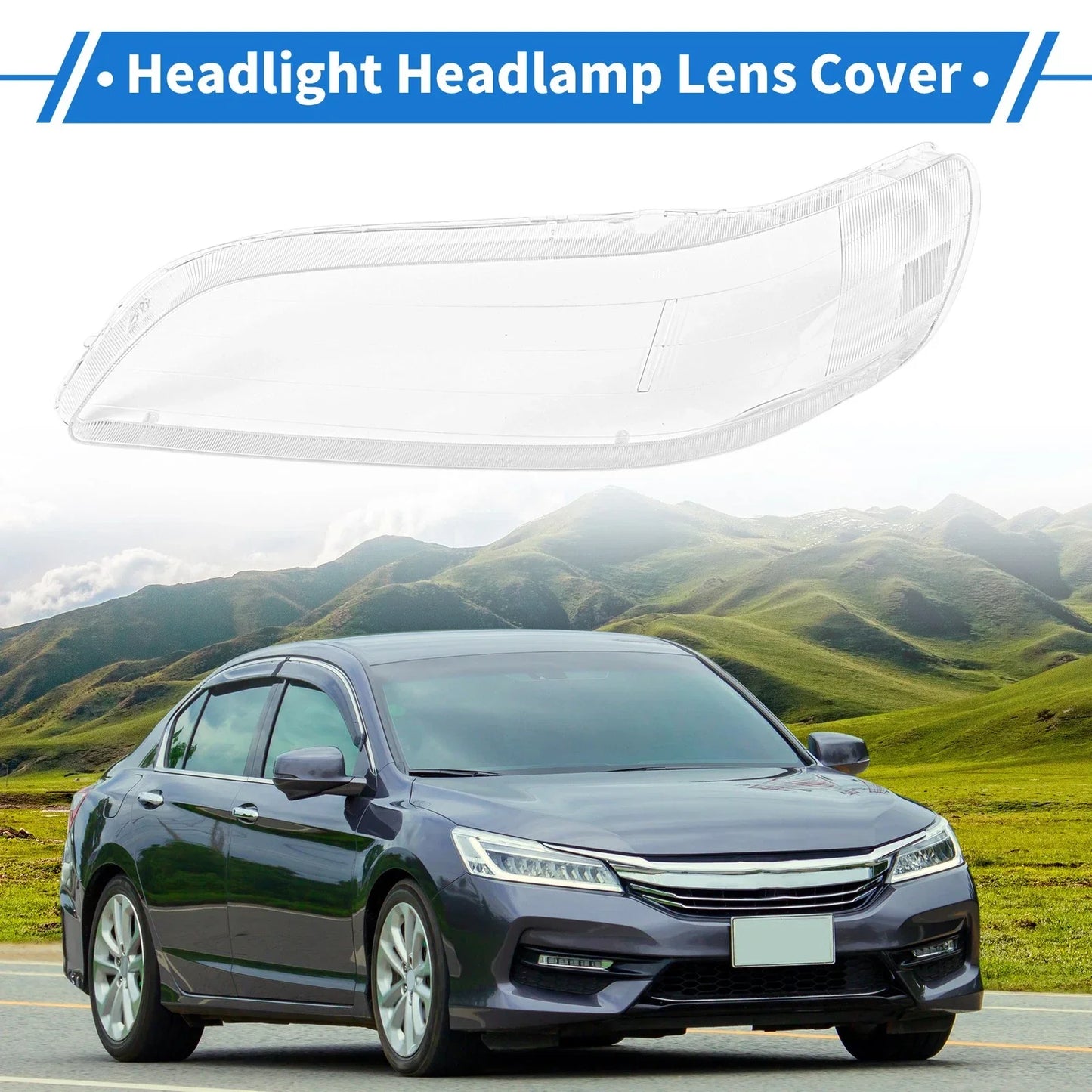 Car Front Left Headlight Lens Cover for Honda Accord (1998-2002)