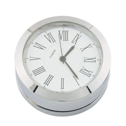 Front Fork Lock Clock Cover Chrome & White for Harley Road King (1994-2024)
