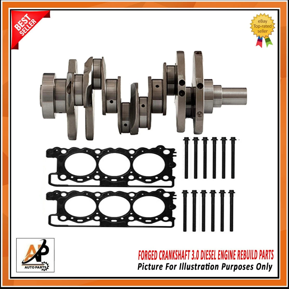 Crankshaft Gasket Kit Replacement for Range Rover 3.0 TD6 (2007–2012)