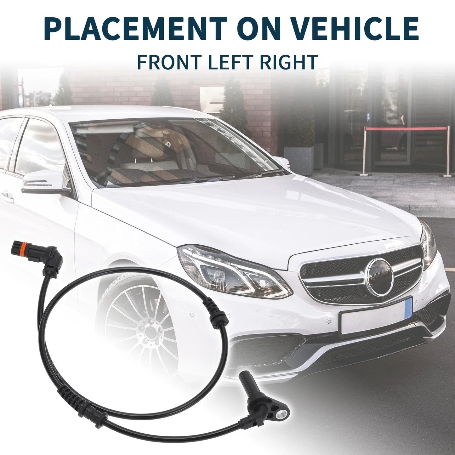 2 x Front Left Right ABS Wheel Speed Sensors for Mercedes-Benz (2012-2018)