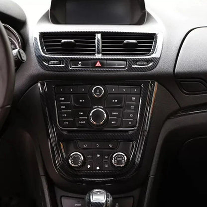 Carbon Fiber Console CD Button Frame for Buick Encore (2013–2023)