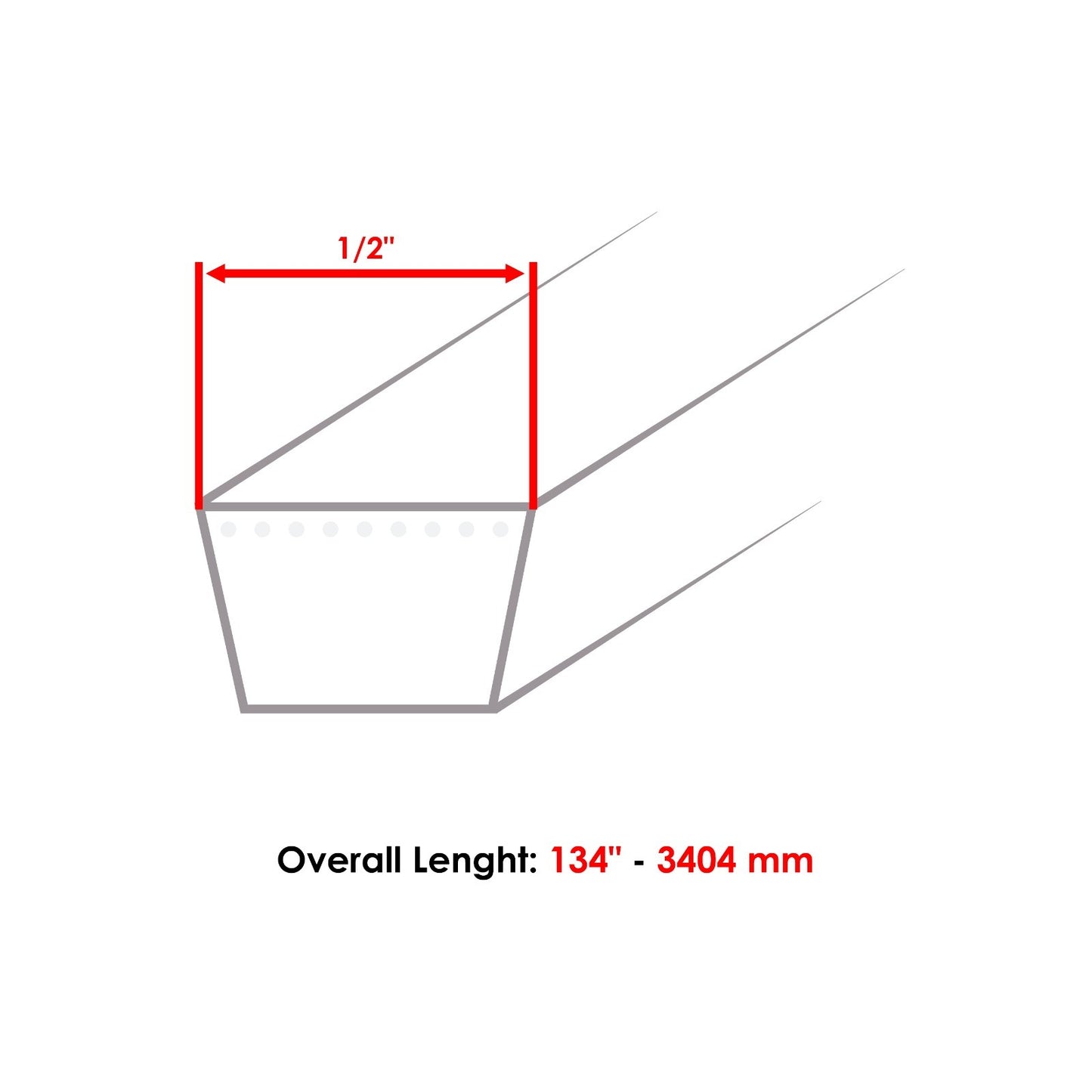 Deck Belt Replacement for MTD Troy-Bilt Cub Cadet 50 Inch Deck (2013–2019)