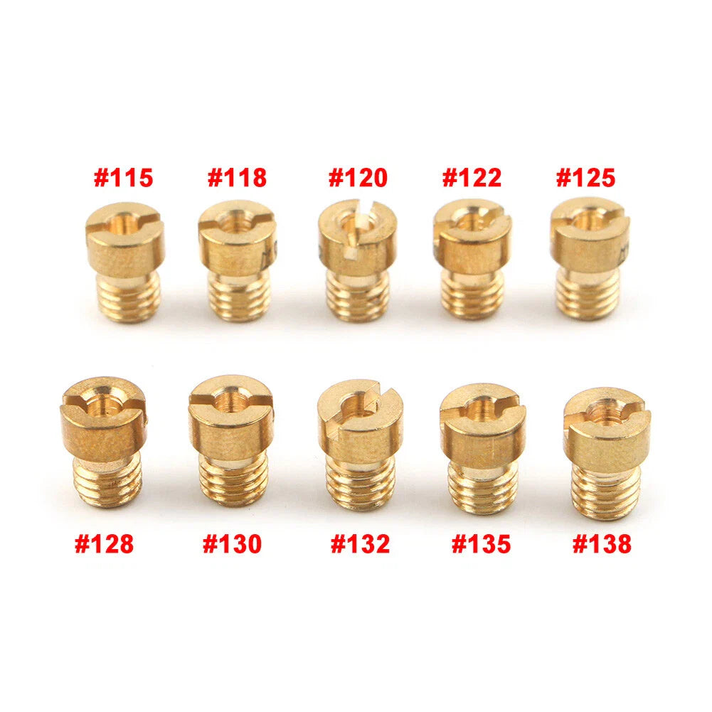Main Jets Carburetor 115 118 120 122 125 128 130 132 135 138 for PWK OKO