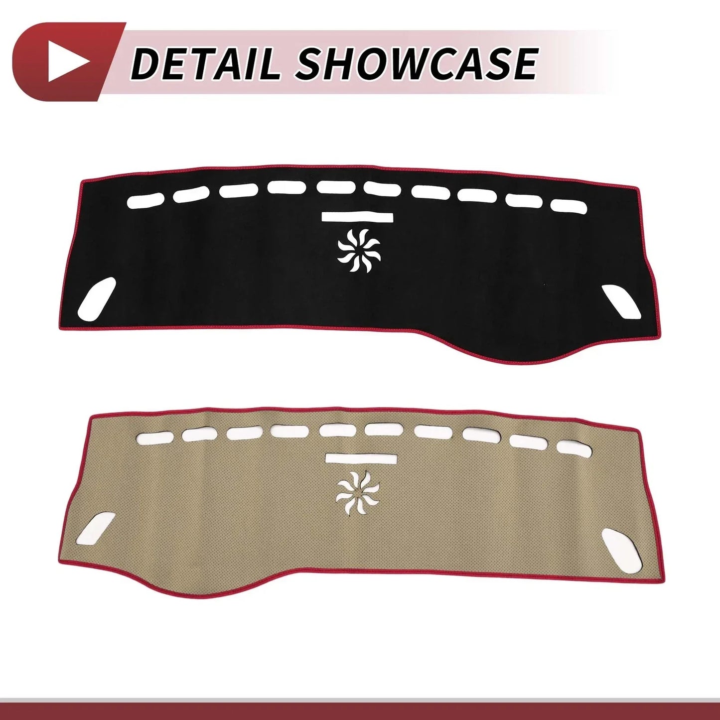 Dashboard Cover Mat for Mercedes CLA 2013-2019 Sun Protector Pad Black Red
