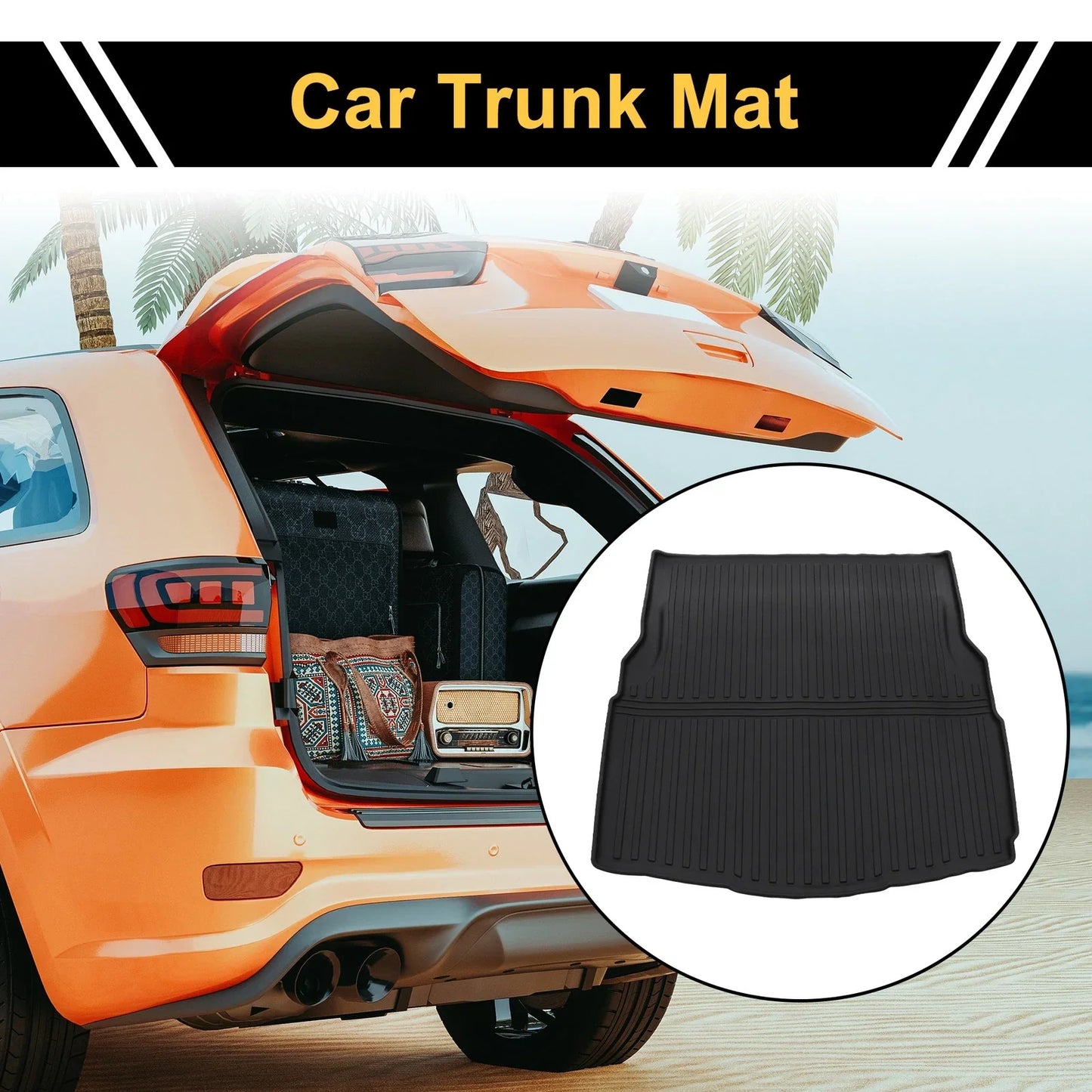 Cargo Liner Rear Trunk Mat for Mercedes-Benz C-Class Sedan 5 Seats (2015-2021)