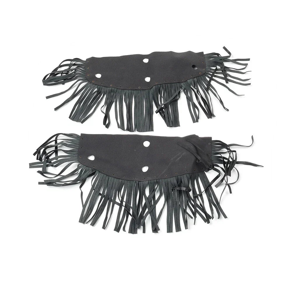 Front Rider Floorboard Fringe Covers for Honda, Yamaha, Harley