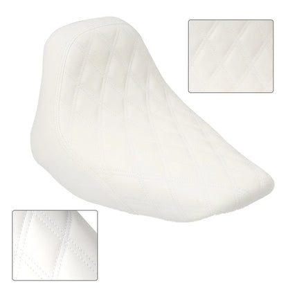 Rider Driver Seat Cushion White for Harley Heritage Softail FLSTC (2006-2017)