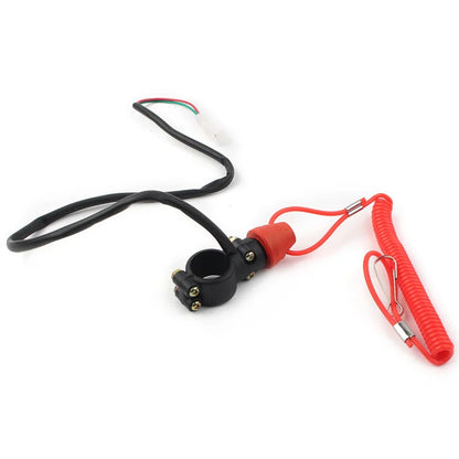 Engine Stop Kill Switch Safety Tether Lanyard for Pit Dirt Quad Bike