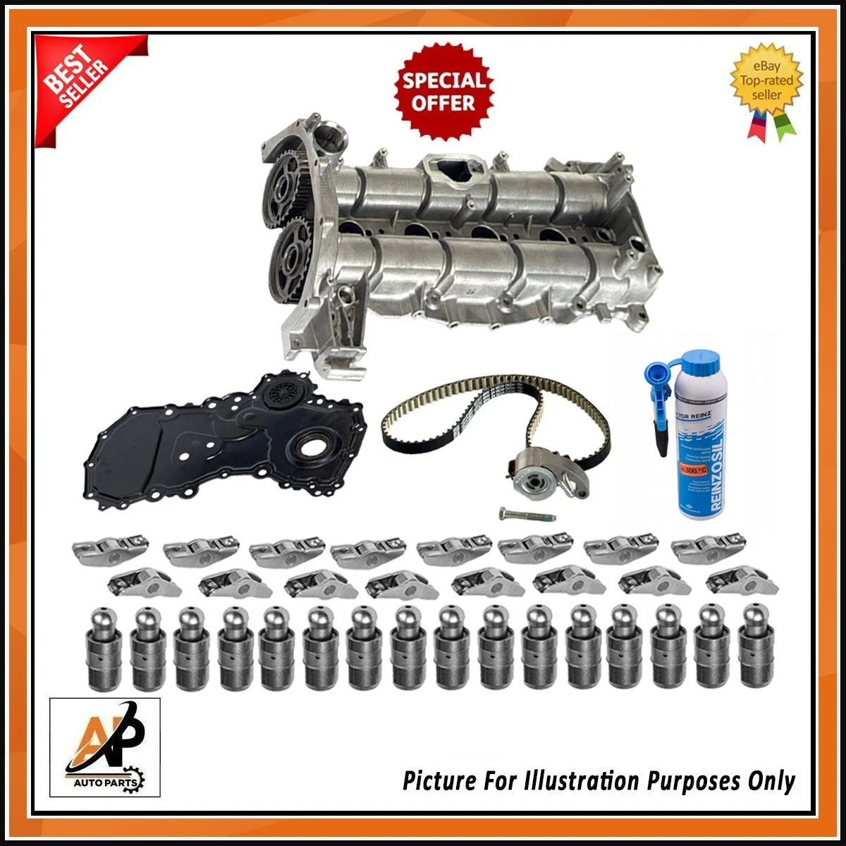 Camshaft Housing Kit with Timing Belt Cover for Ford 2.0 EcoBlue (2017–2021)