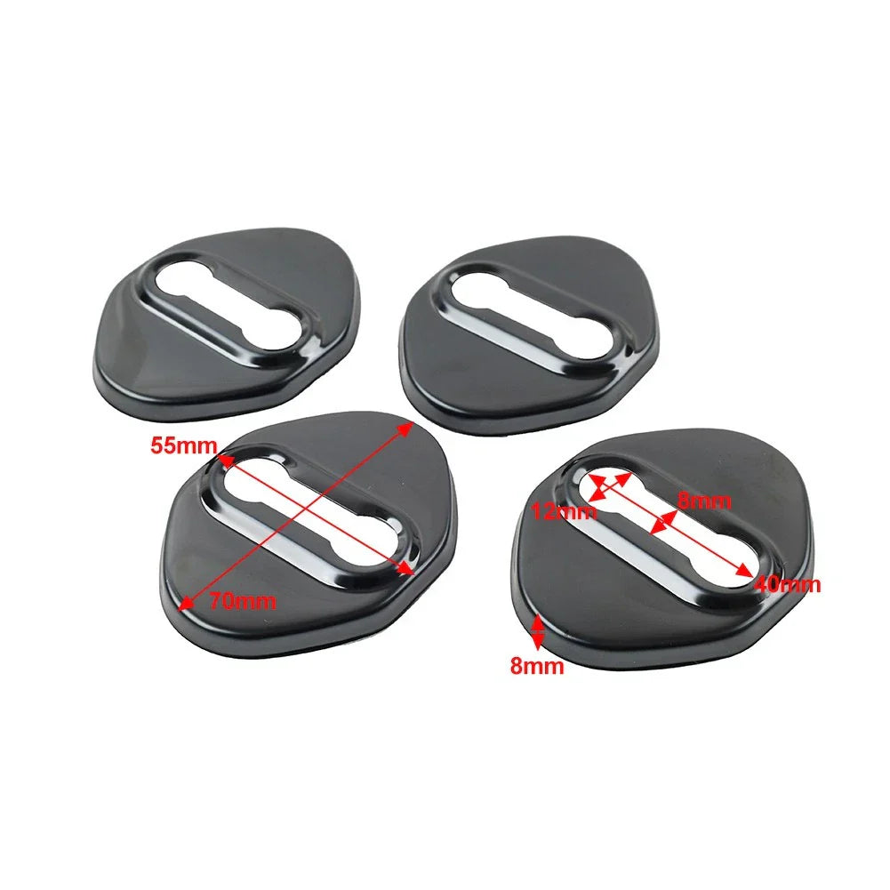 Blue Car Door Lock Protective Covers for Honda, Toyota, Mazda, Hyundai