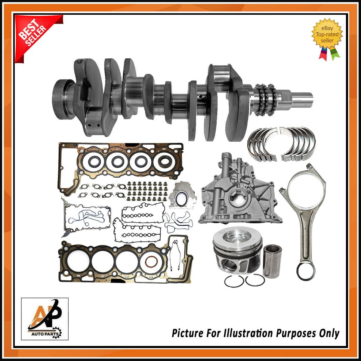 Crankshaft Oil Pump Kit for Range Rover TD8 4.4 Diesel (2010–2015)