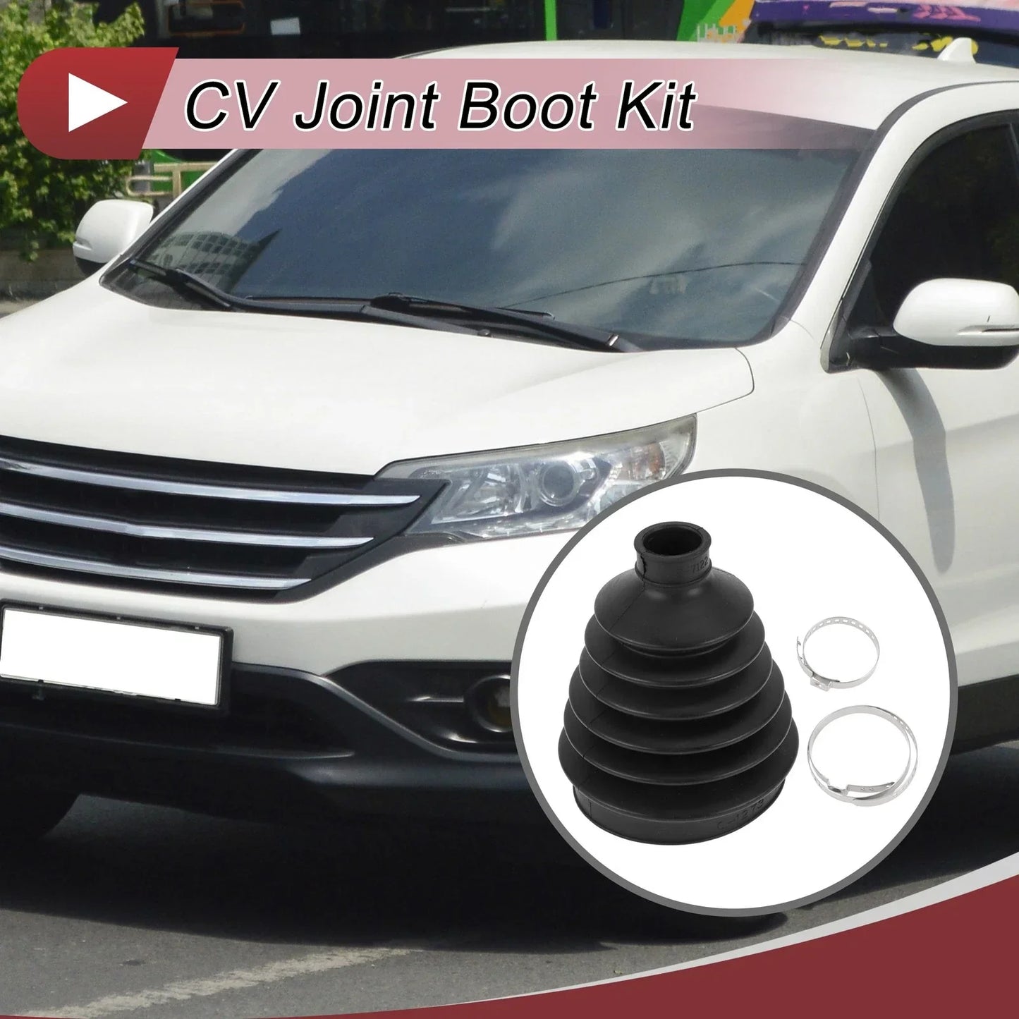 Outer CV Joint Boot Kit with Clamps for Honda CR-V (1999-2006)