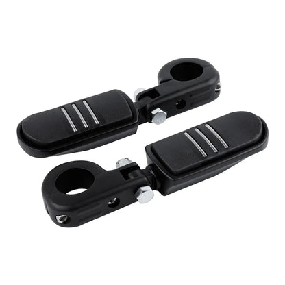 Matte Black 1.25" Highway Bar Footpegs for Harley Sportster XL 883 1200 (2004-2023)