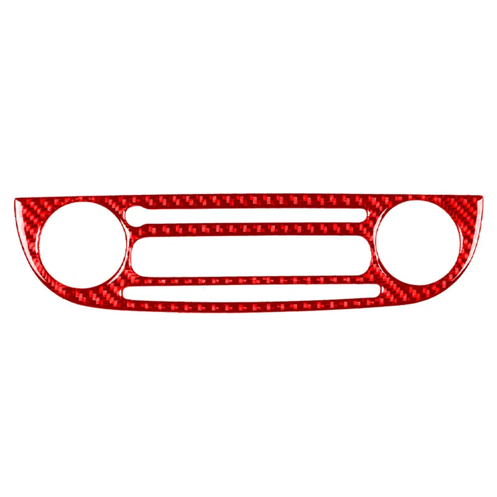 Carbon Fiber Radio CD Player Control Cover for Fiat 500 (2012-2015)