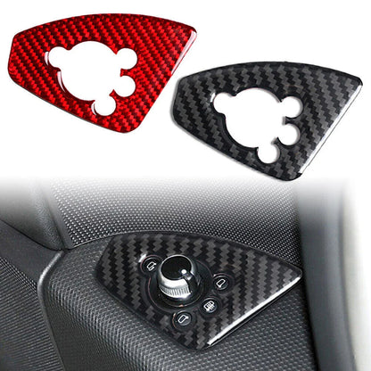 Carbon Fiber Door Lock Button Cover Trim for Audi TT TTRS (2008-2014)