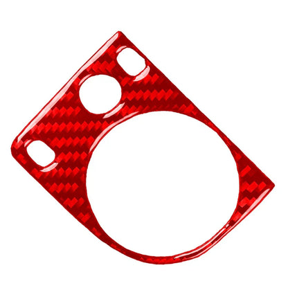Carbon Fiber Red Headlight Switch Knob Cover for BMW 3 Series (1991-1999)