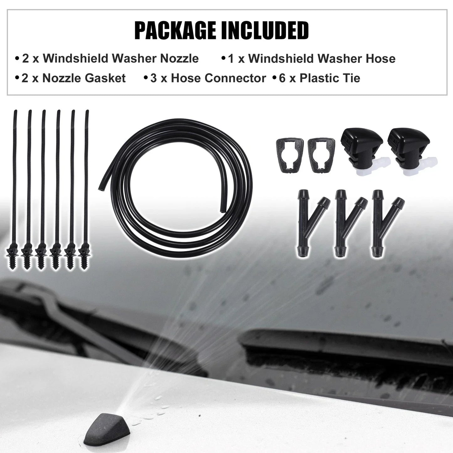 Windshield Washer Spray Nozzle Kit for Dodge Durango (2023)