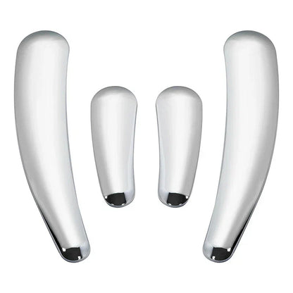 4x Chrome Swingarm Frame Inserts for Harley Softail FLSTF FLSTN (2008 - 2017)