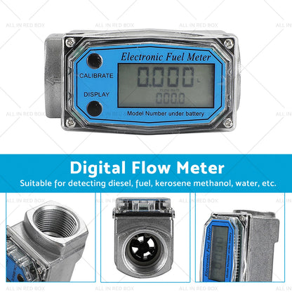 1" Turbine Digital Diesel Water Fuel Flow Meter
