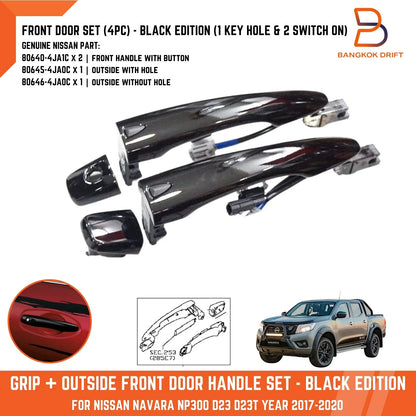 Nissan Front Door Handle & Grip for Navara NP300 D23 Black Edition (2017-2020)