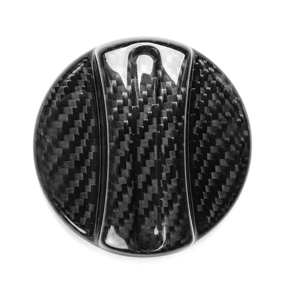 Carbon Fiber Black Fuel Tank Oil Gas Cap Cover for BMW Models (All Years)