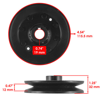Blade Drive Pulley Replacement for John Deere 116H 46 Inch Deck (1983–1985)