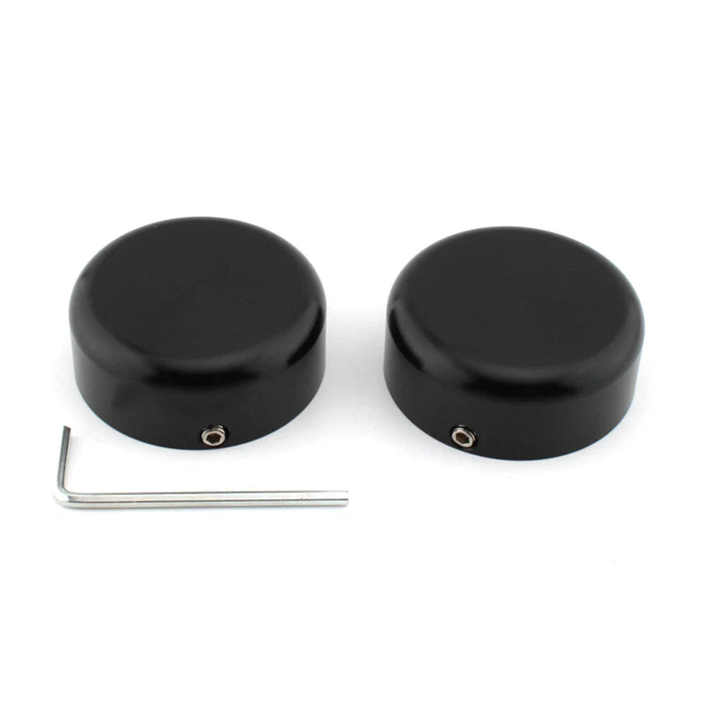 Black Front Fork Cover Caps for Harley Sportster S 1250 RH1250 (2021-2023)