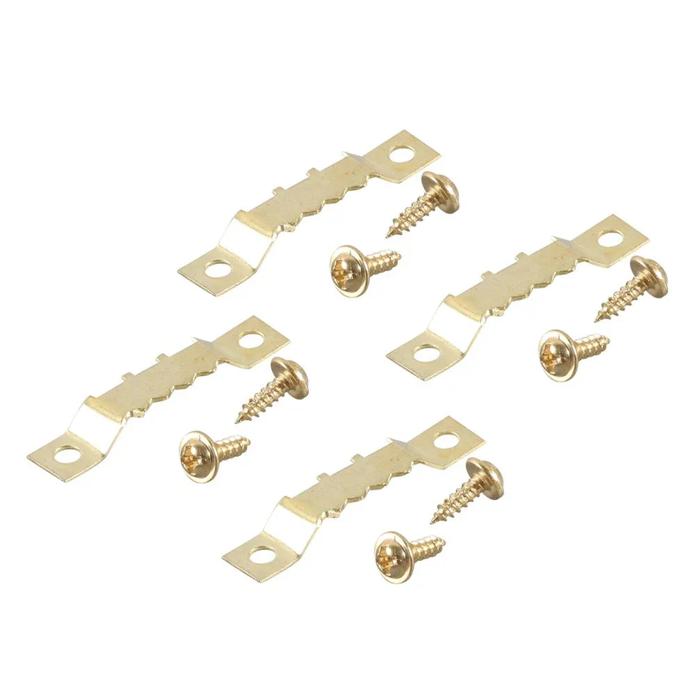 Double Hole Sawtooth Picture Hanger Hooks for Frame Art & Photos
